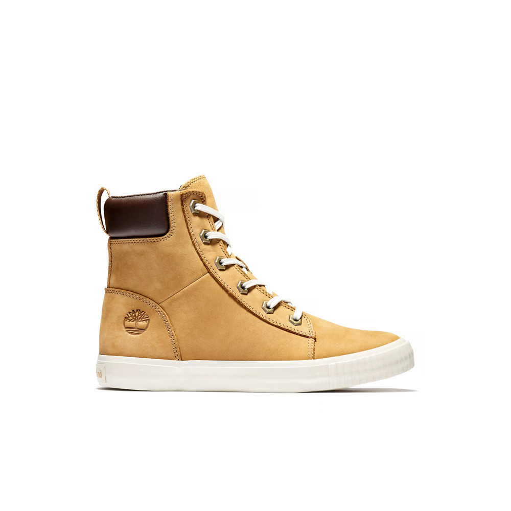 TIMBERLAND WOMEN'S 5.5 SKYLA BAY 6 INCH BOOTS WHEAT NUBUCK HI TOP SNEAKER NIB